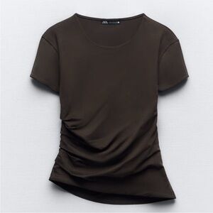 🌓Firm Price🌗Zara Draped Cotton top